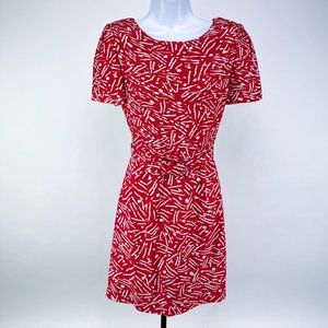 Carolina Herrera Sample Red Dress Womens Size 4